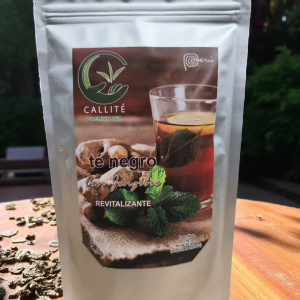 TÉ NEGRO ROLADO CON JENGIBRE 75g