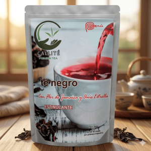 TÉ NEGRO ROLADO CON FLOR DE JAMAICA Y ANIS ESTRELLA 75g