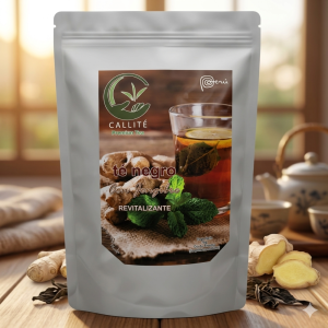 TÉ NEGRO ROLADO CON JENGIBRE 75g