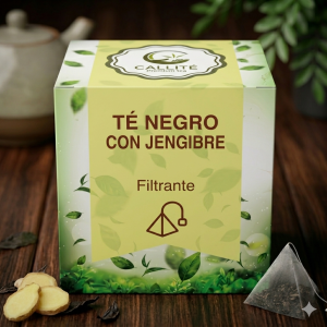 TÉ NEGRO CON JENGIBRE X 10 FILTRANTES